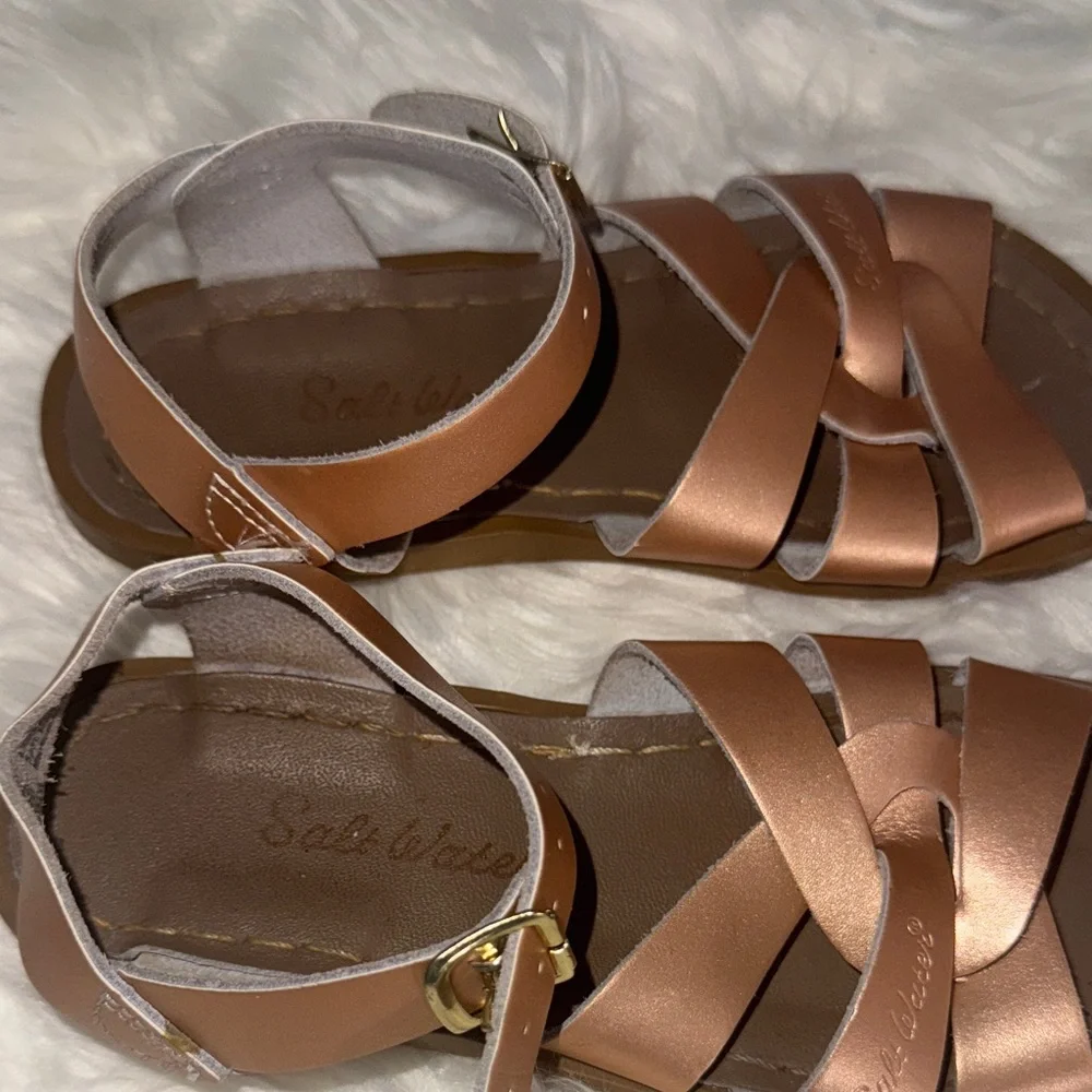 Salt Water Rose Gold Sandals